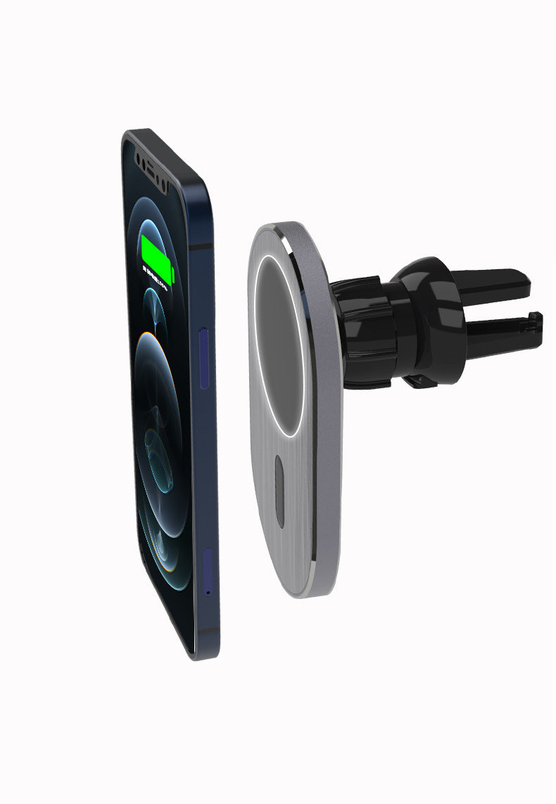 Magnetic Wireless Car Charger – Fast Charging Mount Compatible with iPhone (UAE)