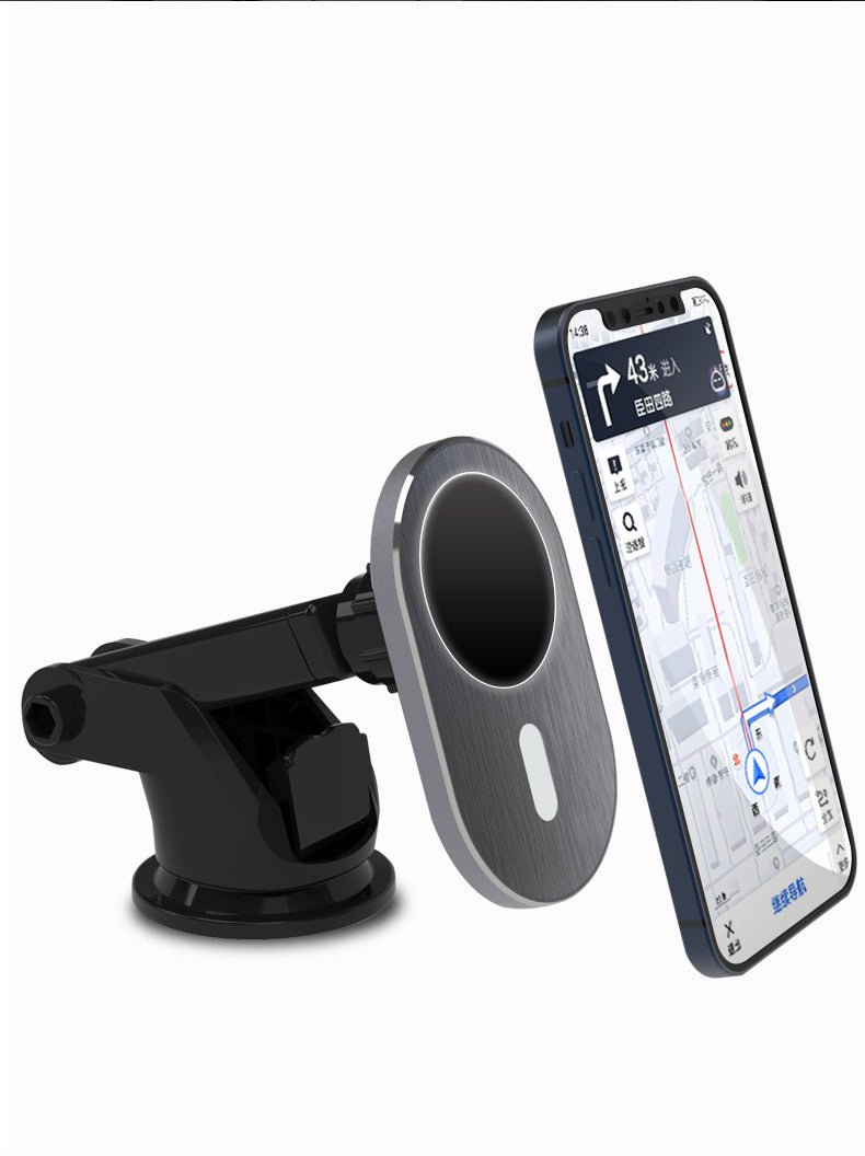 Magnetic Wireless Car Charger – Fast Charging Mount Compatible with iPhone (UAE)